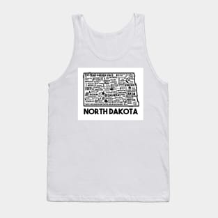 North Dakota Map Tank Top